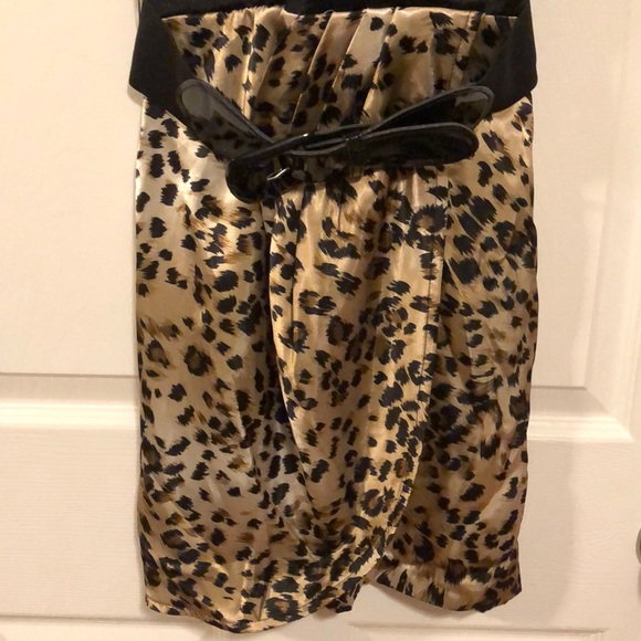 Speechless black and leopard print dress - Picture 3 of 5